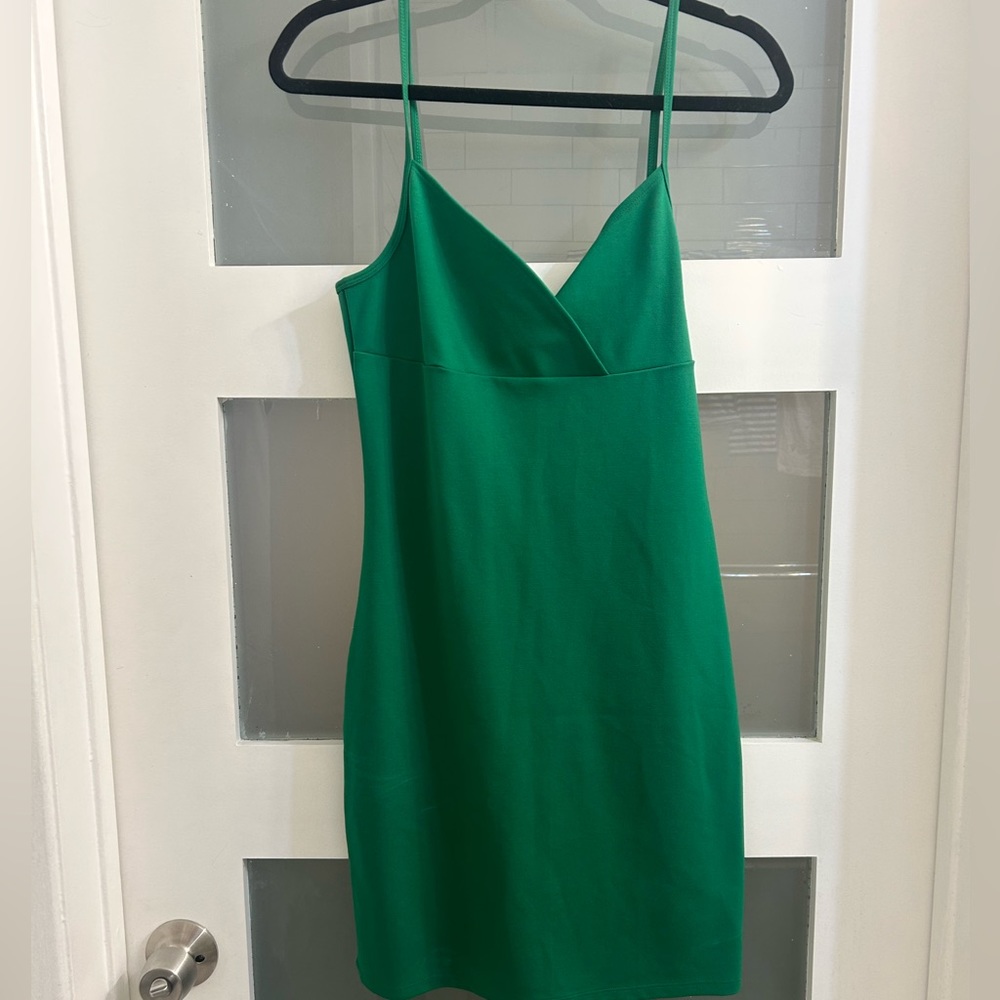 Aritzia Sunday Best Green Mini Dress